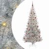 vidaXL Sapin de No&euml;l Argent 210 cm PET