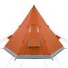 vidaXL Tente de camping tipi 4 personnes orange imperm&eacute;able