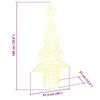vidaXL Sapin de Noël avec 240 LED Blanc chaud 180 cm Acrylique