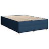 vidaXL Sommier &agrave; lattes de lit avec matelas Bleu 140x190 cm Tissu