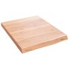 vidaXL &Eacute;tag&egrave;re murale marron clair bois ch&ecirc;ne massif trait&eacute;