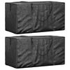 vidaXL Sacs de rangement pour coussins de jardin 2 pcs noir