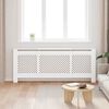 vidaXL Cache-radiateur MDF Blanc 205 cm