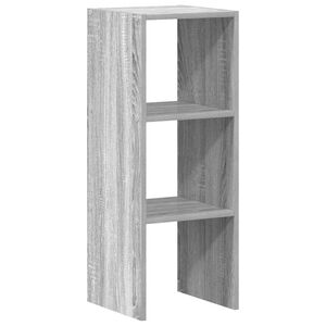 vidaXL Biblioth&egrave;que empilable sonoma gris 30x30x80 cm bois ing&eacute;nierie