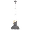 vidaXL Lampe suspendue industrielle 25 W Gris Rond Manguier 52 cm E27