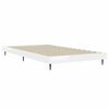vidaXL Cadre de lit sans matelas blanc brillant 100x200 cm