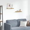 vidaXL &Eacute;tag&egrave;re Murale 2 pcs Beige 40 x 9 x 3 cm Bois d'ing&eacute;nierie