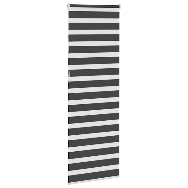 vidaXL Store z&egrave;bre noir 80x230 cm largeur du tissu 75,9 cm polyester