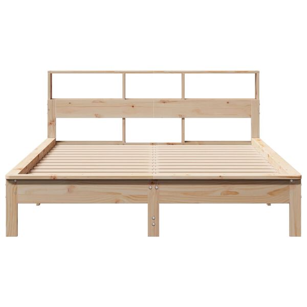 vidaXL Cadre de lit sans matelas 135x190 cm bois de pin massif