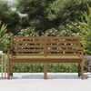 vidaXL Banc de jardin marron miel 159,5x48x91,5 cm bois de pin massif