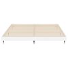 vidaXL Cadre de lit sans matelas blanc brillant 160x200 cm