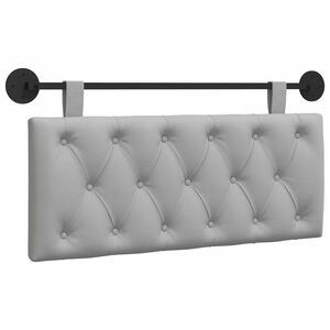 vidaXL T&ecirc;te de lit suspendue Gris nuage 110 x 55 x 7 cm tissu