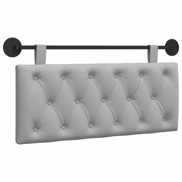 vidaXL T&ecirc;te de lit suspendue Gris nuage 110 x 55 x 7 cm tissu