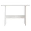 vidaXL Table &agrave; manger avec banc REINE blanc bois de pin solide