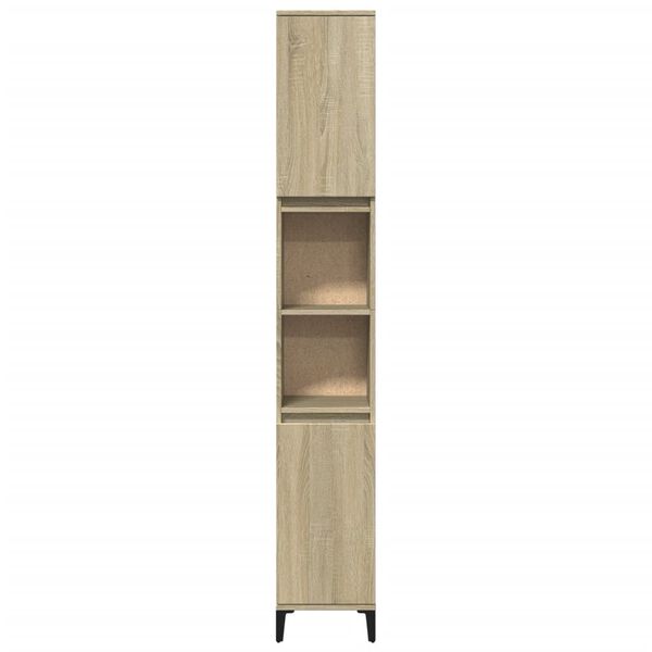 vidaXL Armoire salle de bain ch&ecirc;ne sonoma 30x30x190 cm