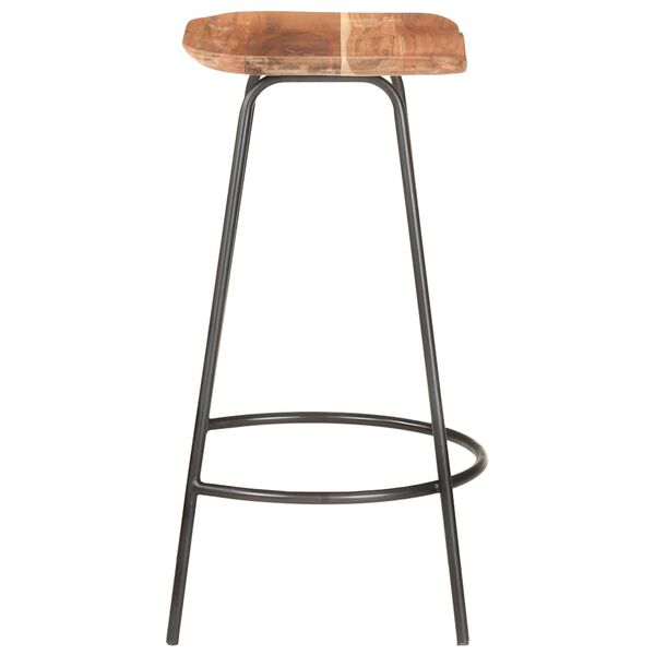 vidaXL Tabourets de bar lot de 2 bois d'acacia solide
