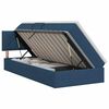 vidaXL Lit avec rangement et matelas Bleu 90 x 190 cm Velours