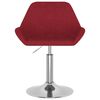 vidaXL Chaise pivotante de salle &agrave; manger Rouge bordeaux Tissu