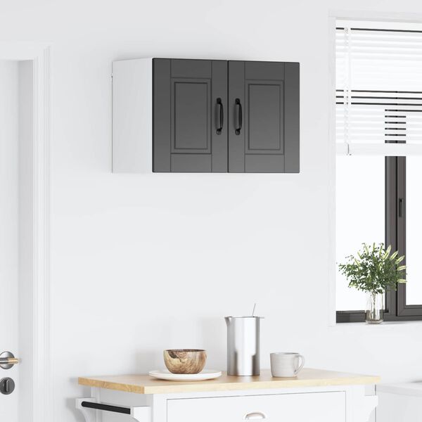 vidaXL Armoire de cuisine 2 pcs Noir 30 x 31 x 40 cm Bois d'ing&eacute;nierie