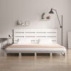 vidaXL Cadre de lit sans matelas blanc 160x200 cm bois de pin massif