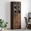 vidaXL Haut Armoire avec &eacute;tag&egrave;re FLORIN Ch&ecirc;ne brun 60 x 35 x 182 cm