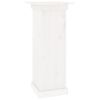 vidaXL Support &agrave; fleurs Blanc 40x40x90 cm Bois de pin solide