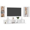 vidaXL Ensemble de meubles TV 5 pcs Blanc Bois d'ing&eacute;nierie