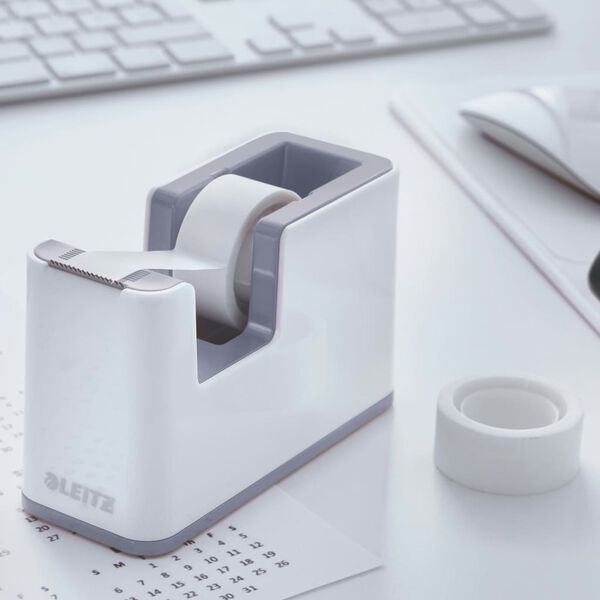 Leitz Distributeur de ruban adh&eacute;sif avec ruban WOW Blanc
