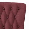 vidaXL Fauteuil &agrave; pantoufle Bordeaux 56,5 x 70 x 110 cm tissu