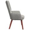 vidaXL fauteuil Gris clair 63 x 67 x 94 cm Velours