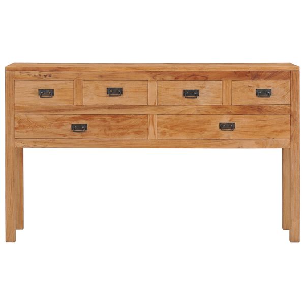 vidaXL Buffet 125x30x75 cm bois de teck massif