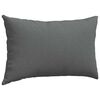 vidaXL Coussins de canapé 2 pcs Gris foncé 50 x 30 cm tissu
