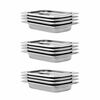 vidaXL R&eacute;cipients Gastronorm 12 pcs GN 1/4 40 mm Acier inoxydable