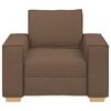 vidaXL Canap&eacute; Fauteuil Marron 100x78x84 cm Tissu