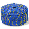 vidaXL Corde de bateau Polypropyl&egrave;ne 8 mm 100 m Bleu