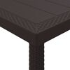 vidaXL Table de Jardin Marron 250 x 100 x 73 cm polyrotin
