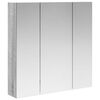 vidaXL Armoire Miroir de Salle de Bain Gris Sonoma 70 x 14,5 x 70 cm