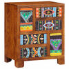 vidaXL Buffet multicolore 50x35x60 cm bois massif d'acacia