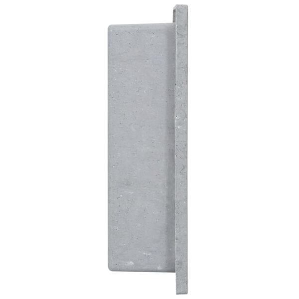 vidaXL Niche de douche Gris mat 41x36x10 cm