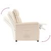 vidaXL Fauteuil inclinable Beige Tissu microfibre