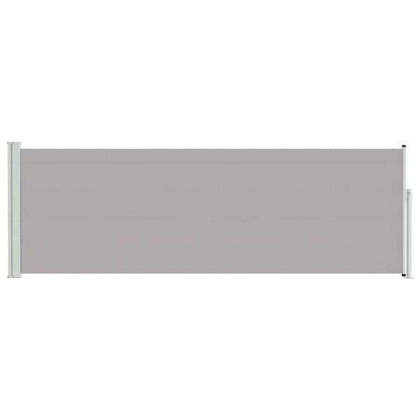 vidaXL Auvent lat&eacute;ral r&eacute;tractable de patio 100x300 cm Gris
