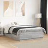 vidaXL Cadre de lit sans matelas sonoma gris 120x190 cm