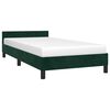 vidaXL Cadre de lit sans matelas vert fonc&eacute; 90x190 cm velours