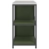 vidaXL Ensemble de rangement cuisine avec &eacute;tag&egrave;re 2 pcs Vert olive