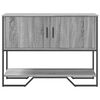 vidaXL Table console sonoma gris 100x35x74,5 cm bois d'ing&eacute;nierie