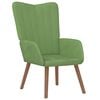 vidaXL Chaise de relaxation Vert clair Velours