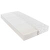 vidaXL Lit avec matelas Blanc Similicuir 140x200 cm