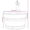vidaXL Fontaine &agrave; eau avec pompe 28x28x34,5 cm Bois de sapin massif