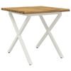 vidaXL Table &agrave; manger en bord vivant 70 x 70 x 75 cm