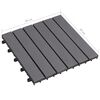 vidaXL Carreaux de terrasse 30pcs Délavage gris 30x30 cm Acacia solide